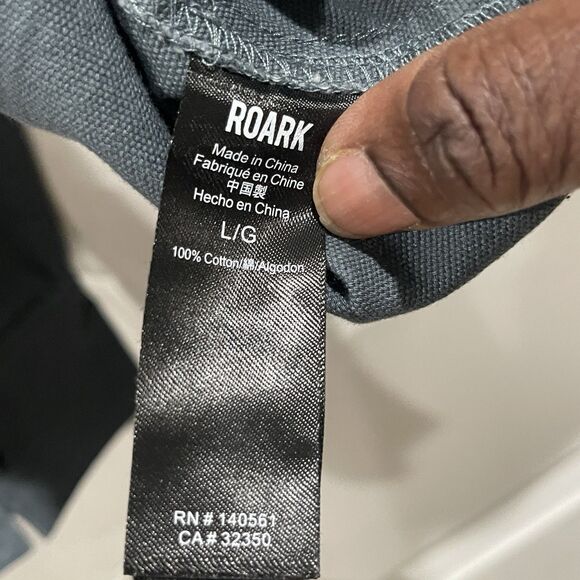 Roark The Artifacts of Adv. Embroidered Shirt Jacket Size L 100% Cottonn Flawed - Picture 7 of 10